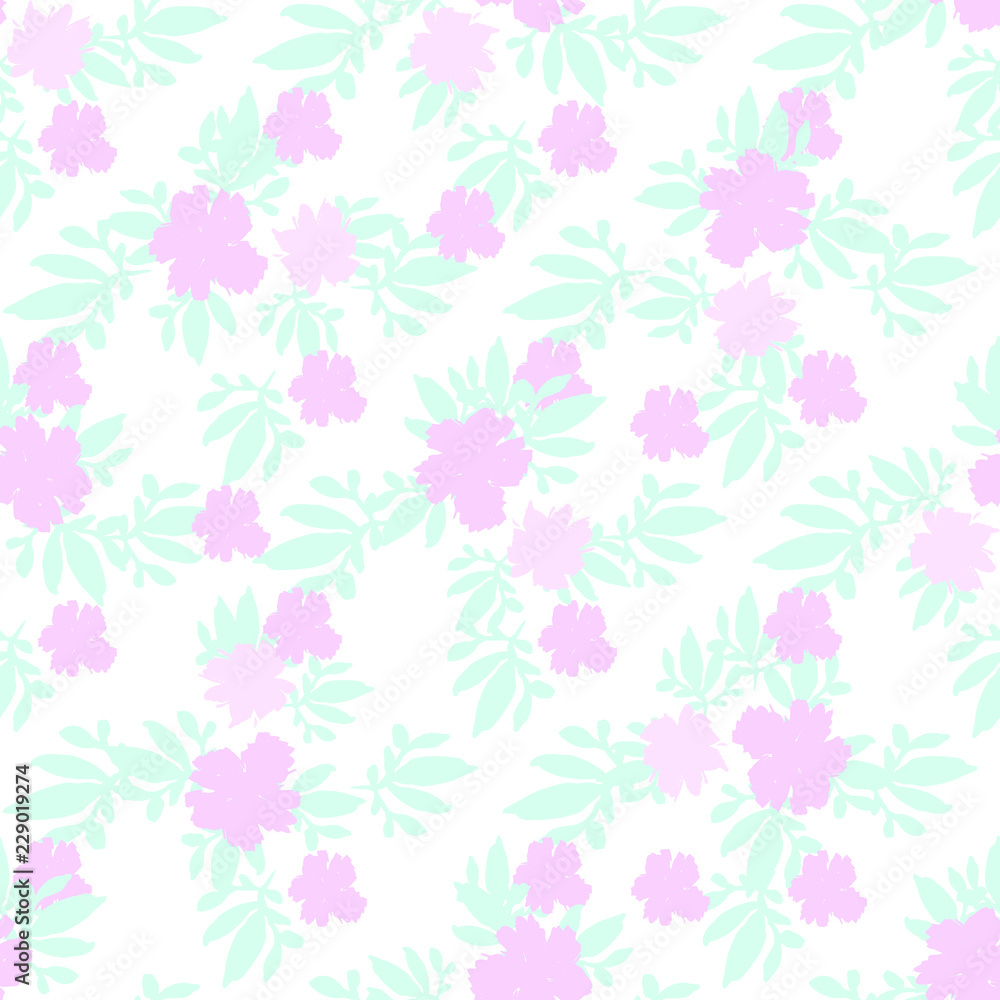 Bright Pop Art Print . Seamless Pattern with Flowers and Leaves .Texture for Wallpapers, Web Page , Surface Textures , Wrap Paper ,Textiles, Cover, Magazine . Bright Pop Art Print . Seamless Pattern with Flowers and Leaves .Texture for Wallpapers, Web Page , Surface Textures , Wrap Paper ,Textiles, Cover, Magazine .