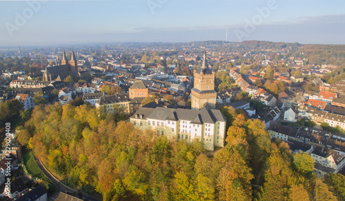 Aerial view on the Schwanenburg castle
