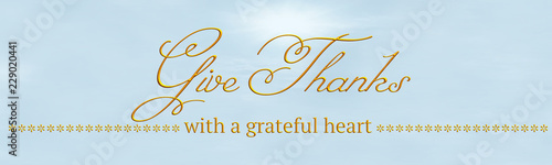 Thanksgiving banner saying 