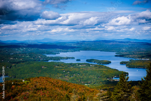 Photography Sunapee lake in New Hampshire