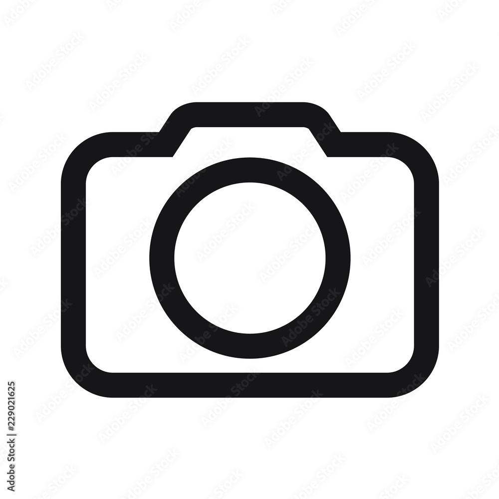 Photo camera icon, Photo camera in flat style, Photo camera vector illustration Photo camera icon, Photo camera in flat style, Photo camera vector illustration