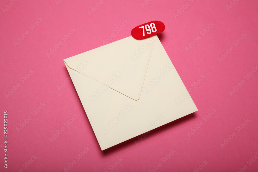 Advertising mail. New notifications concept. Advertising mail. New notifications concept.