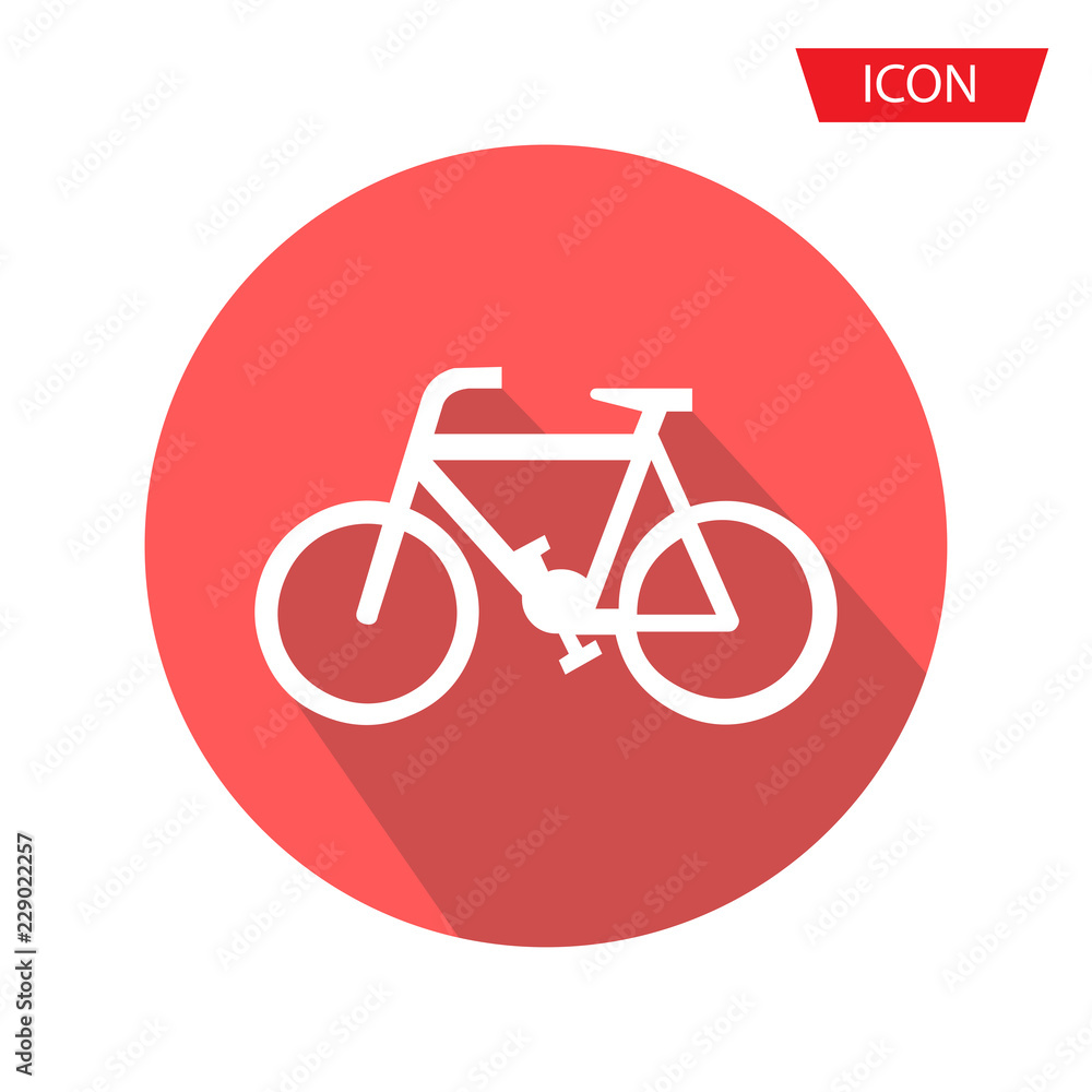 Bicycle vector icon isolated on white background Bicycle vector icon isolated on white background