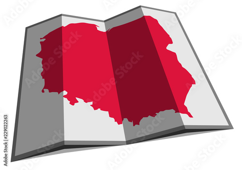 Mapa Polski photo