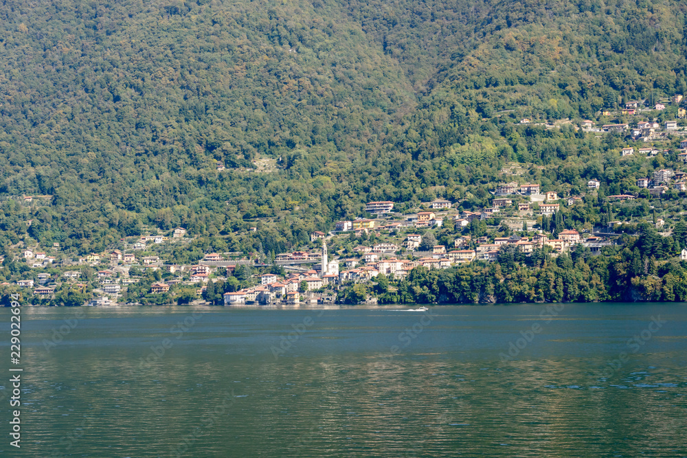 Nesso village on Como lake, Italy