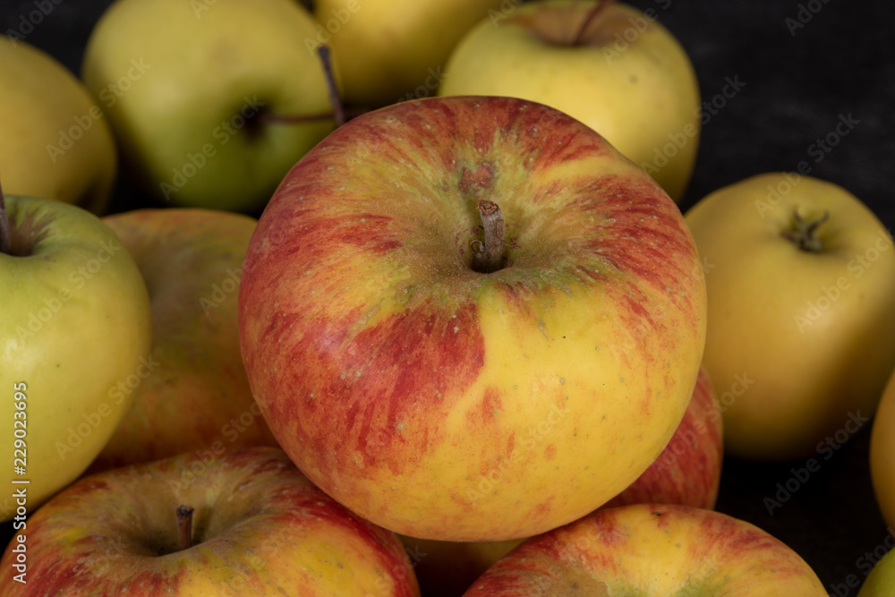 beautiful red and yellow organic apples beautiful red and yellow organic apples