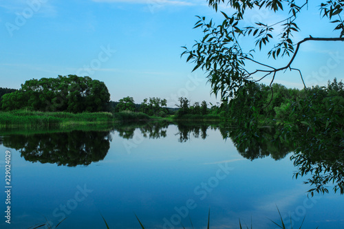 Landscape on the lake photo