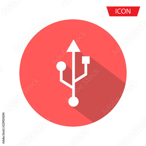 Usb icon vector Usb symbols vector isolated on background