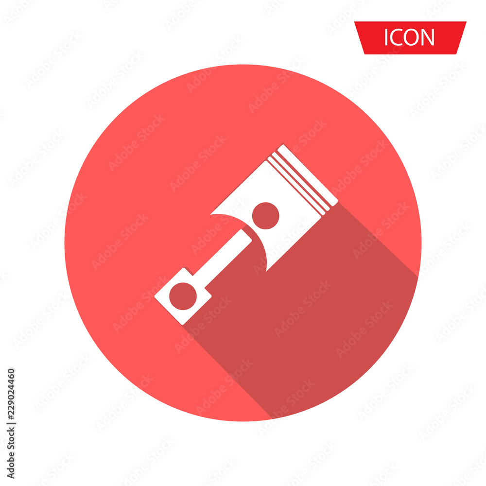piston vector icon isolated on background. piston vector icon isolated on background.
