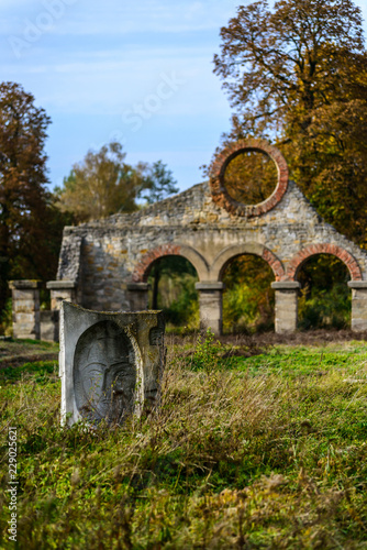 Remains of Rolling Mill in Nietulisko Duze (Poland) from XIX centaury. photo