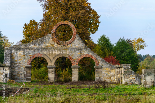 Remains of Rolling Mill in Nietulisko Duze (Poland) from XIX centaury. photo