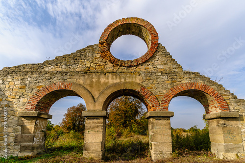 Remains of Rolling Mill in Nietulisko Duze (Poland) from XIX centaury. photo