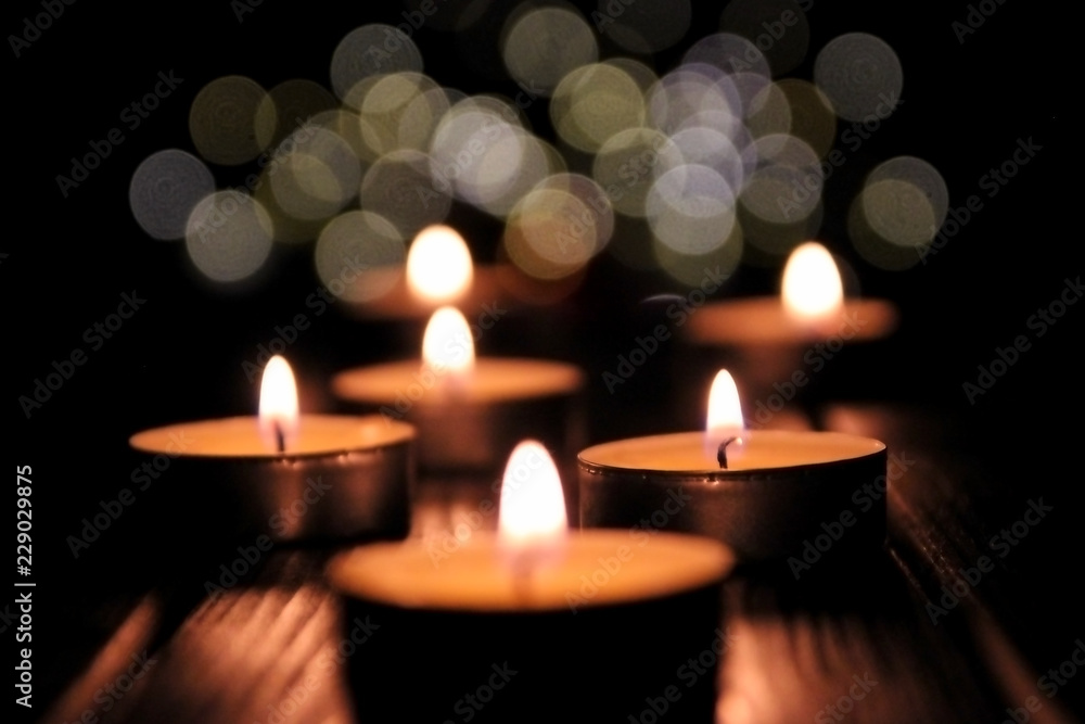 composition of many candles composition of many candles