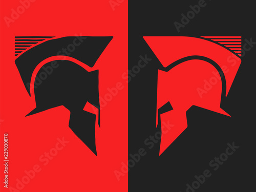 Spartan, Roman or Greek helmet versus background