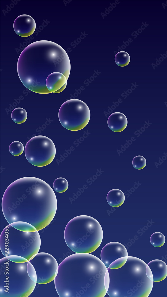 ubble with Hologram Reflection. Set of Realistic Water or Soap Bubbles for Your Design. ubble with Hologram Reflection. Set of Realistic Water or Soap Bubbles for Your Design.