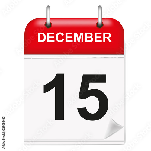 Daily calendar december 15