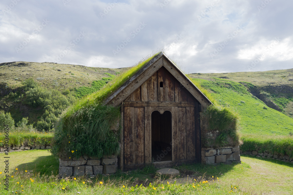 Stöng und das Saga-Age-Farmhouse im Þjórsárdalur-Valley /Süd-Island Stöng und das Saga-Age-Farmhouse im Þjórsárdalur-Valley /Süd-Island