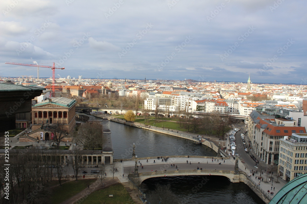 Obraz premium view of berlin from top