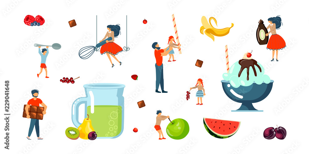 Fototapeta premium Happy family cooking together