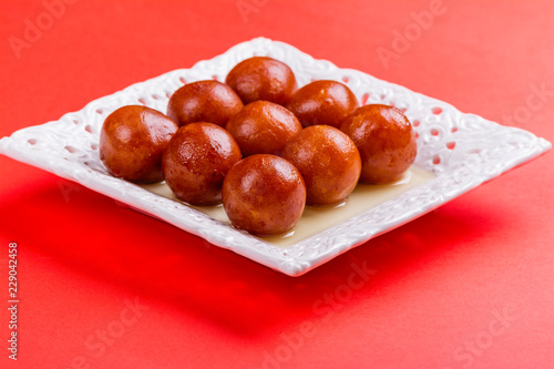 Gulab jamun - indian sweet dish photo