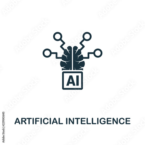 Artificial Intelligence icon. Premium style design from artificial intelligence icon collection. UI and UX. Pixel perfect artificial intelligence icon. For web design, apps, software, print usage.