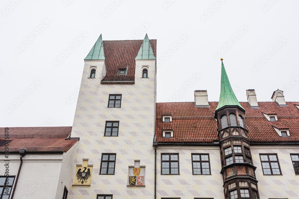 Old Court in Munich, Germany. The Court is the former residence of Louis IV, Holy Roman Emperor.. Old Court in Munich, Germany. The Court is the former residence of Louis IV, Holy Roman Emperor..