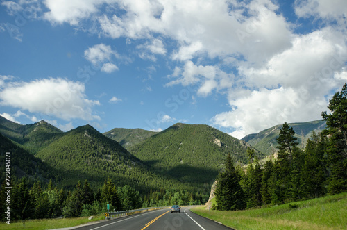 Wallpaper Mural Beartooth Highway Pass in Montana on a sunny summer day. Torontodigital.ca