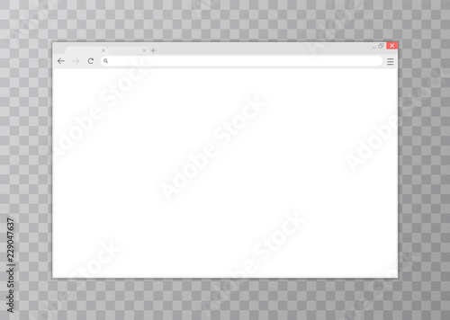 Browser window.Web browser in flat style. Window concept internet browser. Mockup screen design. Vector illustration concept.