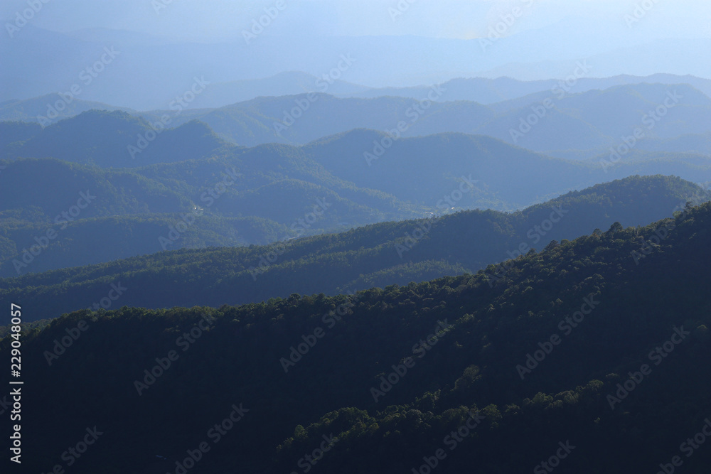 Fototapeta premium view of mountains