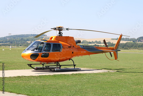 Orange Helicopter