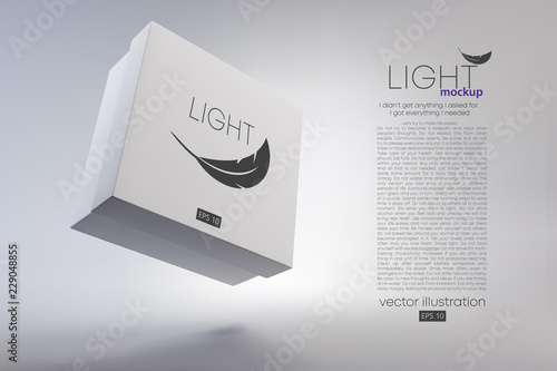 Cardboard 3d boxes mockups color can be changed in one click Vector illustration