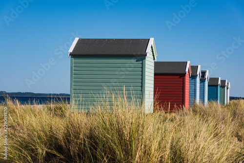 Fototapete Strandhäuser von Findhorn