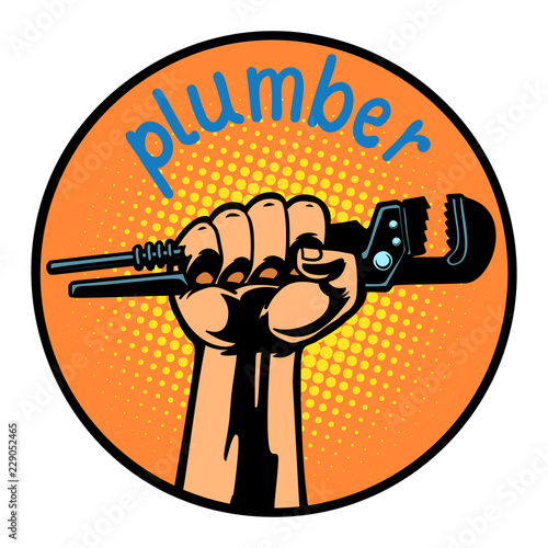 plumber icon symbol circle emblem