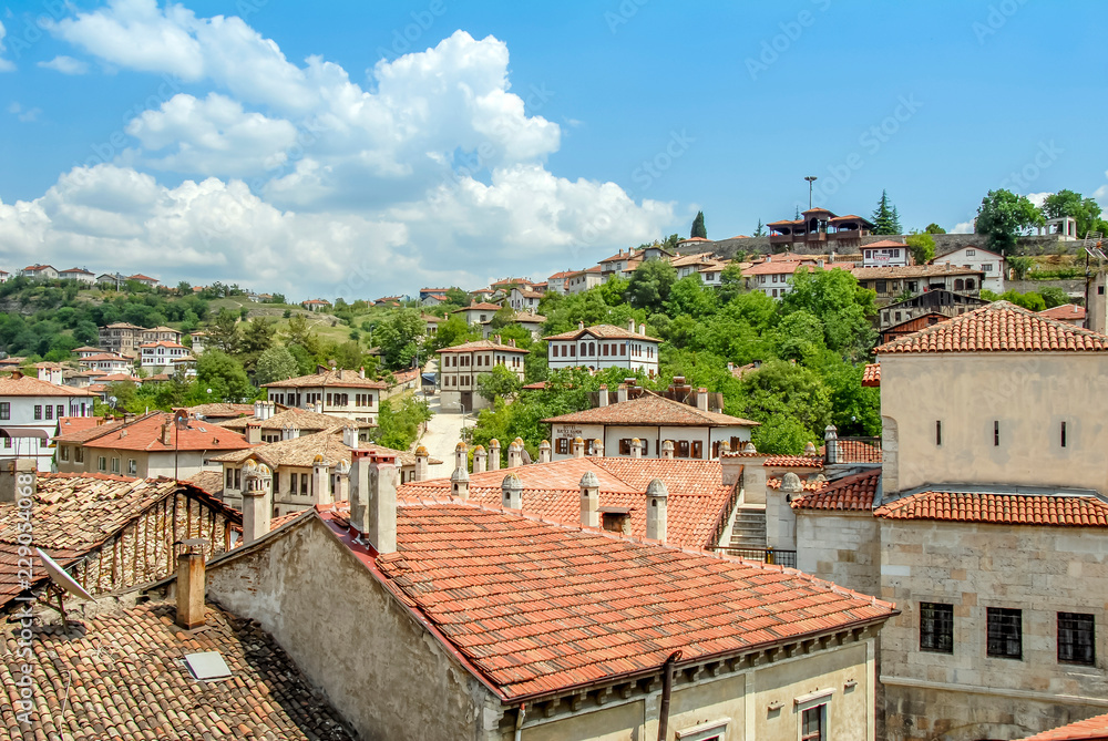 Karabuk, Turkey, 21 May 2013: Historic Mansions, City View of Safranbolu