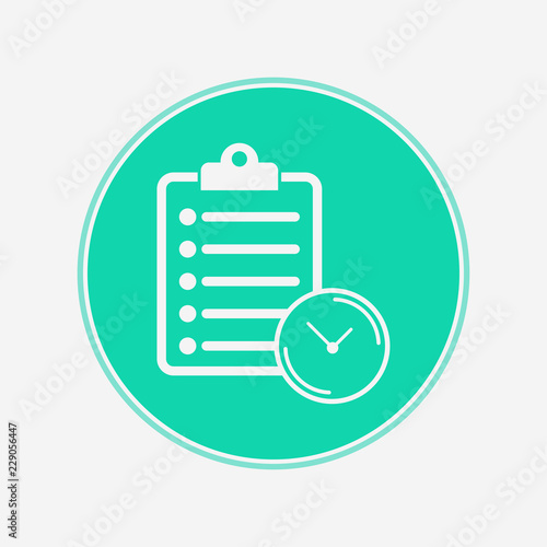 Task management vector icon sign symbol