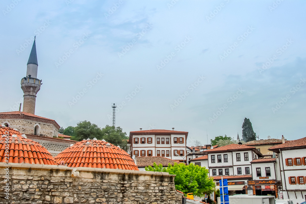 Karabuk, Turkey, 23 May 2013: Historic Mansions, City View of Safranbolu