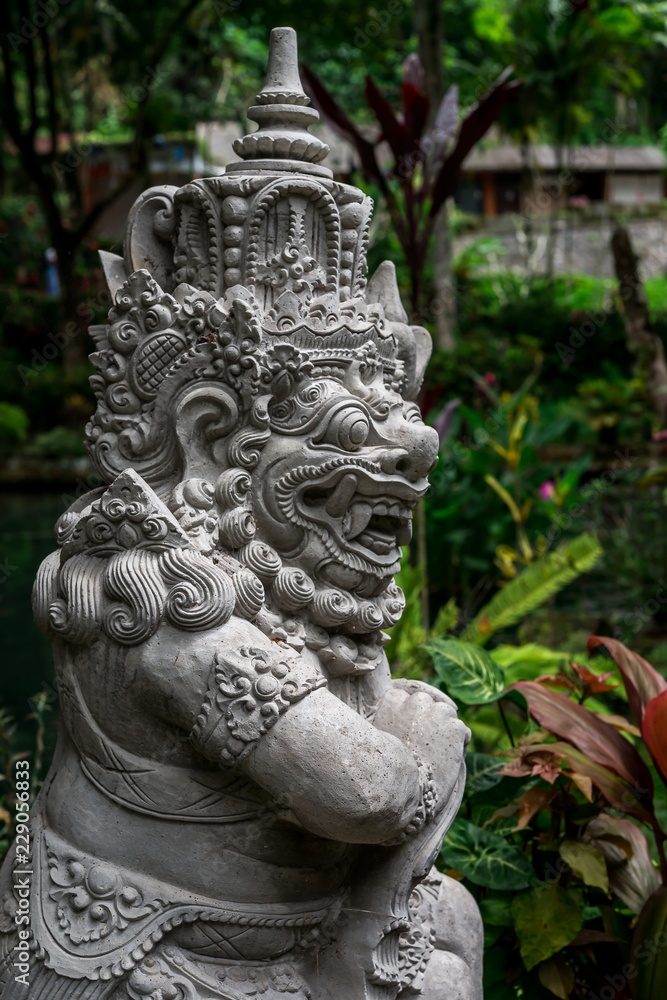 Traditional Balinese  statue, culture at Bali, Indonesia