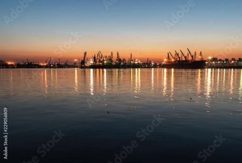 Sunset from the sea station.