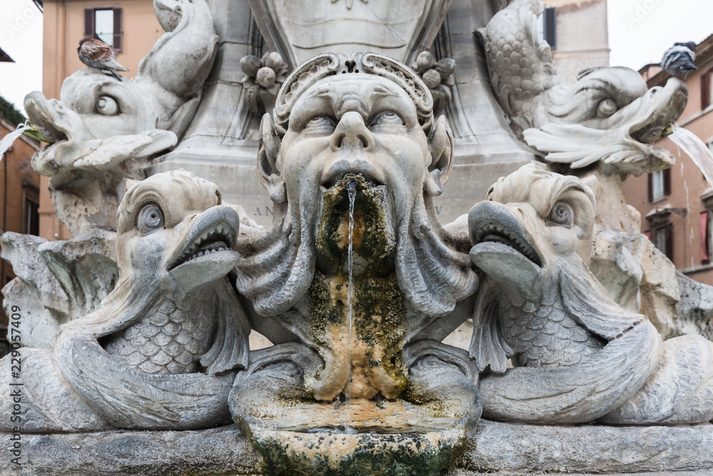Fontana dei Quattro Fiumi on Piazza Navona in Rome