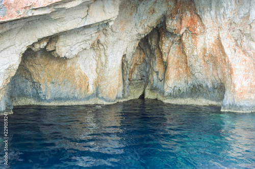 Blue caves of Zakynthos.