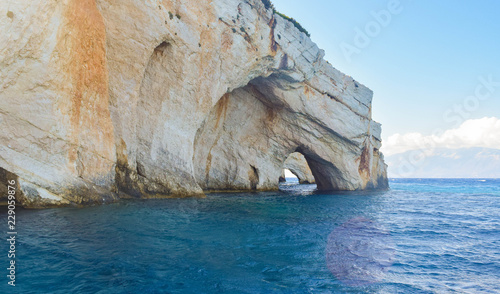 Blue Caves of Zakynthos island, Greece.