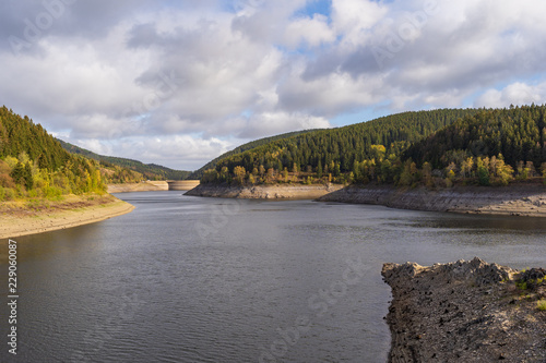 Okerstausee okertalsperre reservoir in National Park Harz Germany