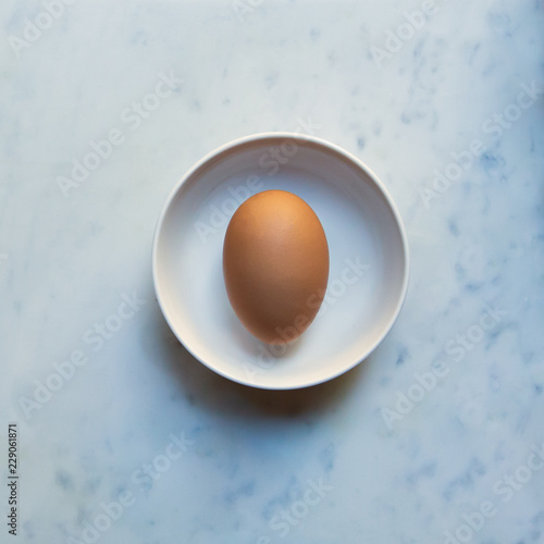 Egg on small plate