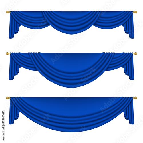 Blue curtains