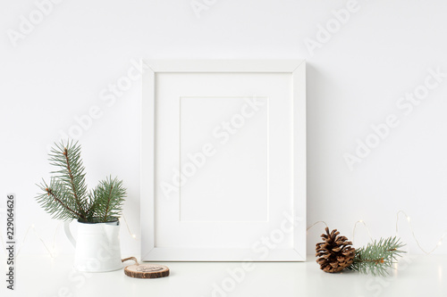 Frames Christmas Mockup. Scandinavian style. 