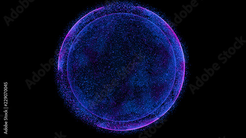 World map point. Abstract Earth Map. Global network connection. 3D rendering.