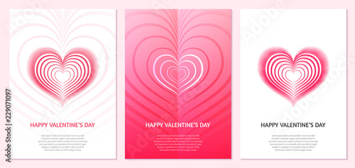 Creative design concept with heart for Valentine's day, Mother's day, greeting cards or love confession.