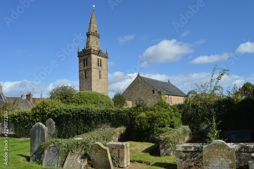 Print op canvas Cupar Old Parish Church, with early 15th century tower and spire of 1620