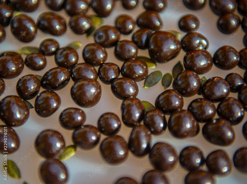 Chocolate Dragee With Seeds Chocolate Dragee With Seeds