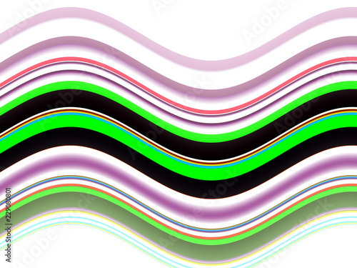 Pink green white fluid abstract background, fluid waves like shapes photo